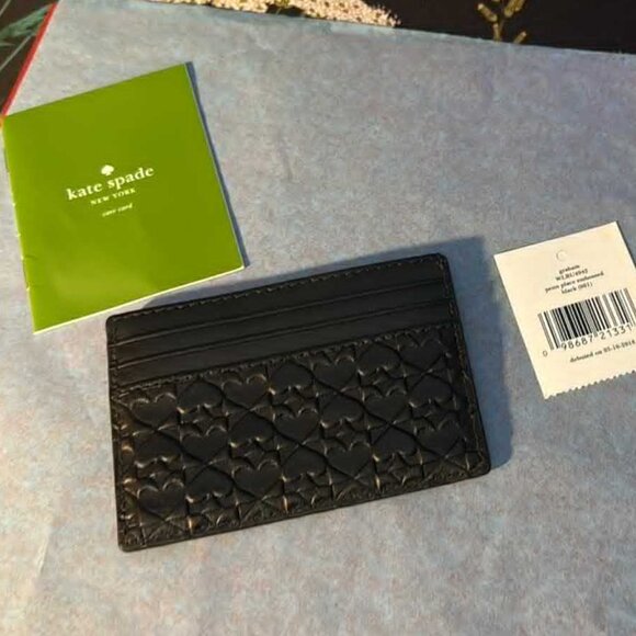 Brand new Kate Spade card holder Penn Place Embossed Graham  - NEW W/tag - Picture 2 of 5